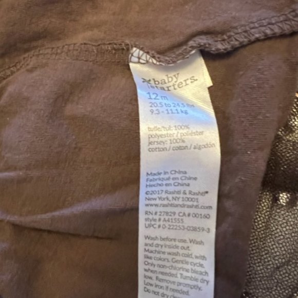 Two 12 month tutu's in gold and brown. - Picture 9 of 9